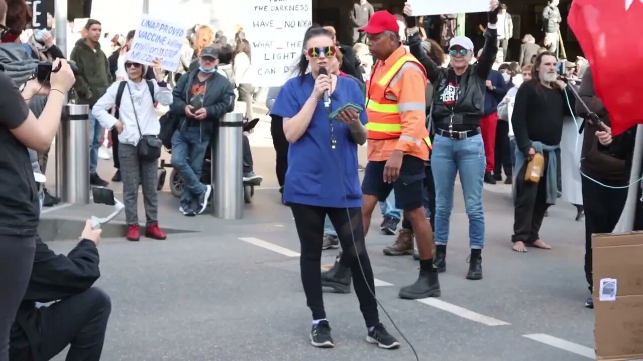 Flinders St , The Freedom Movement speeches 25 6 2022