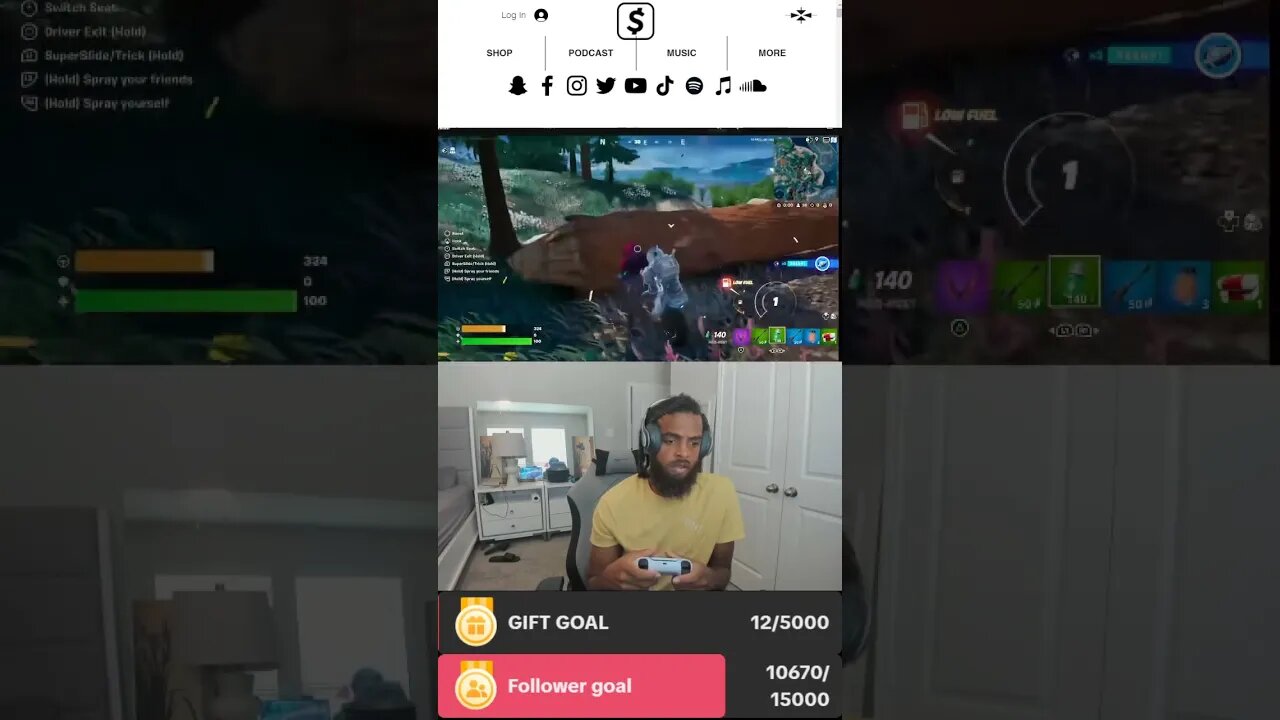 Rock Mercury, please quick game of Fortnite battle Royale live with Rockers and Mercurians on TikTok