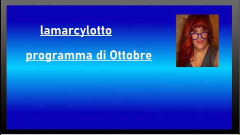 PROGRAMMA DI OTTOBRE CON L'ANTISCIA