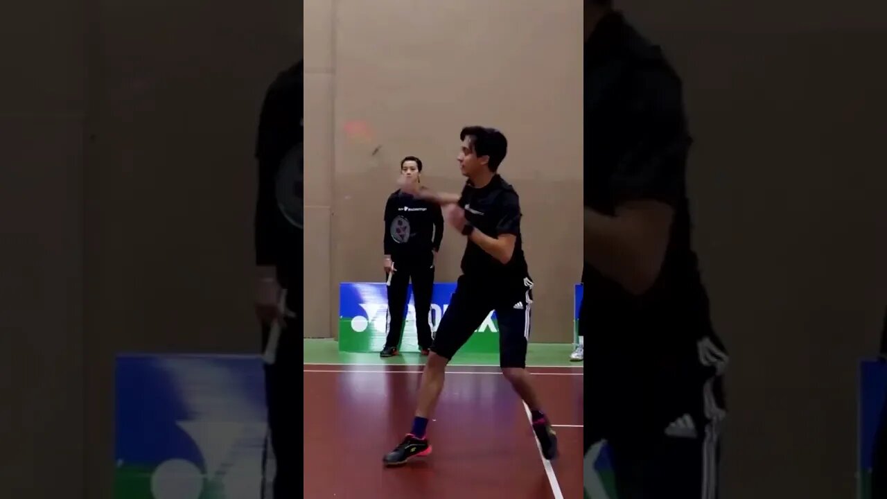 Push and Kill Drill for Badminton Doubles - Coach Kowi Chandra #shorts