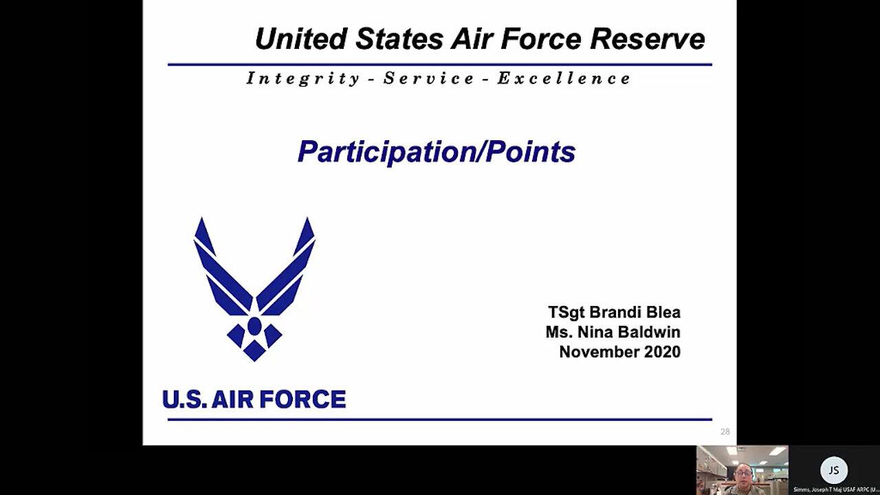 Air Reserve Component Field Orientation Points Briefing