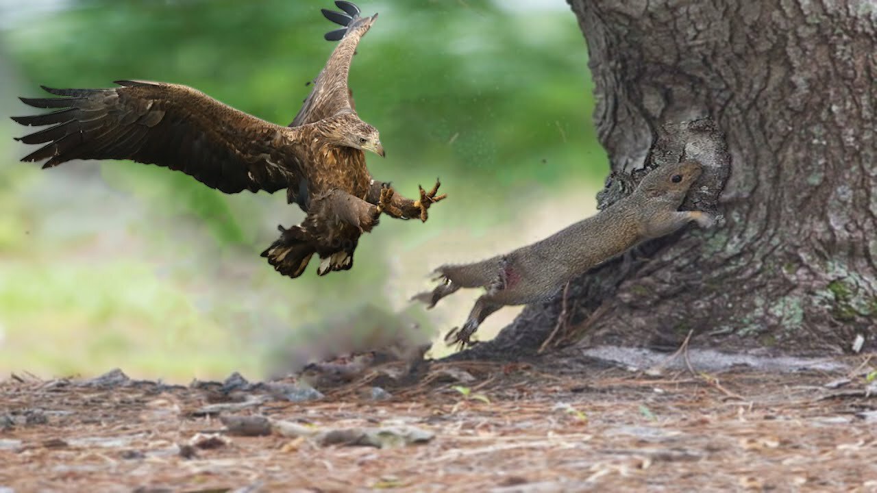 How Hawk Hunting Squirrel Agility