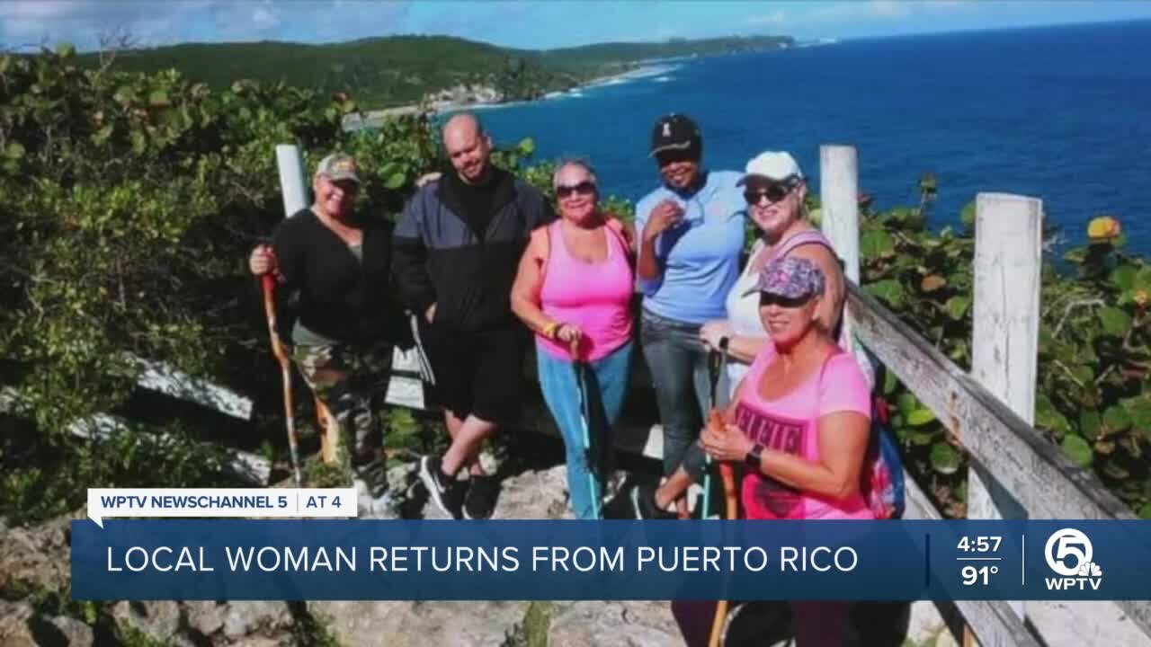 Palm Beach County woman returns from Puerto Rico after Hurricane Fiona