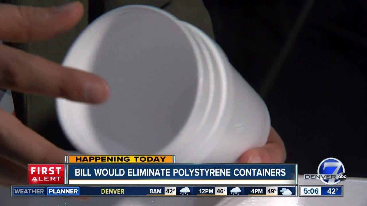 Bill would ban polystrene containers