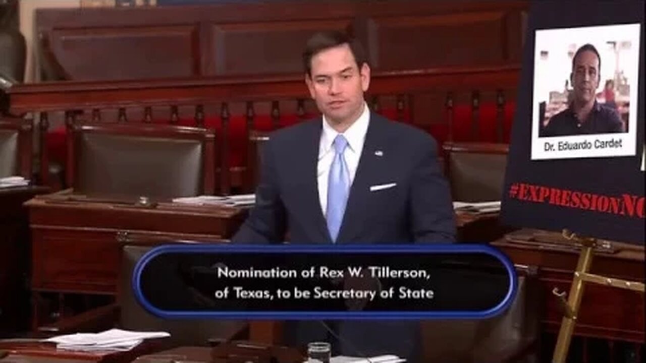 In human rights speech, Rubio demands release of Cuban political prisoner