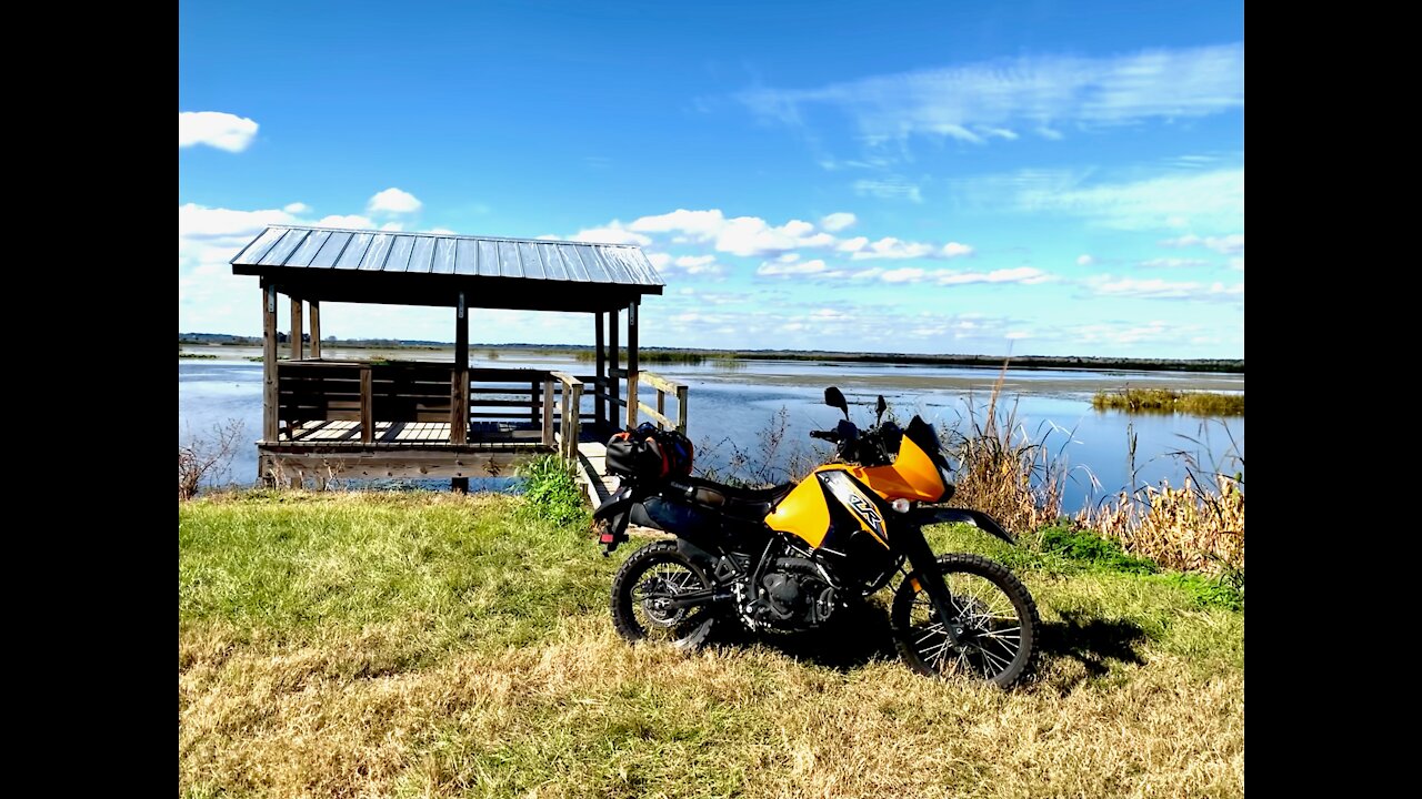 Emeralda Marsh Conservation Area Drone Footage, KLR 650