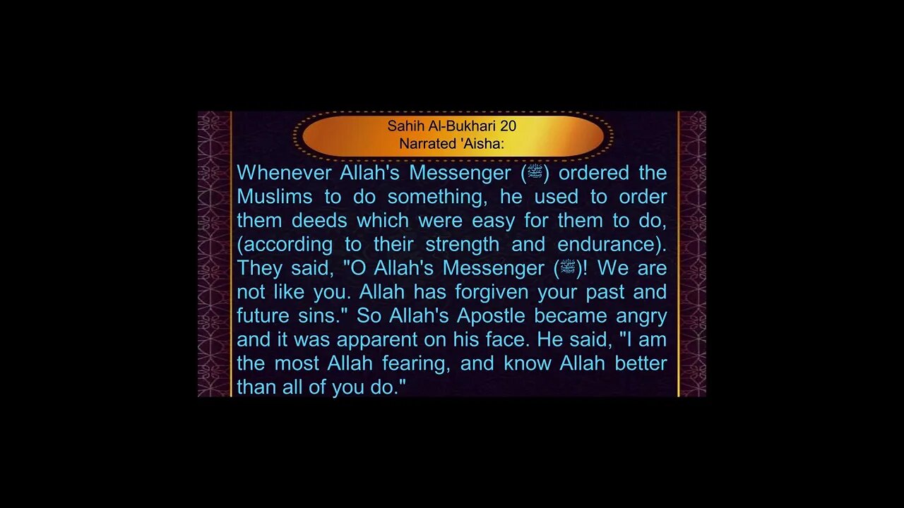 English Hadith Series - Hadith No 20 - Sahih Bukhari #shorts