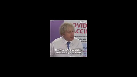 Boris Johnson lies about Vaccine Passports Dec 8 2021