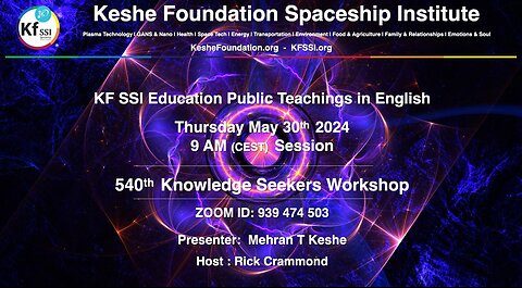 540th Knowledge Seekers Workshop; May 30, 2024