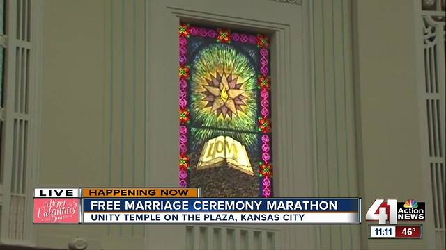 Free marriage ceremony marathon happening at Unity Temple