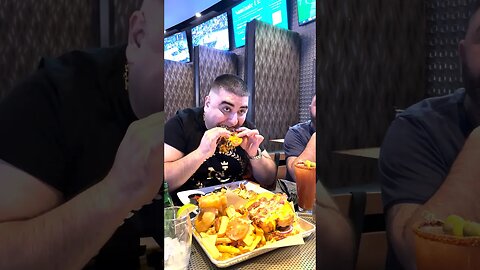 Challenged @NGSlot to the LARGEST BURGER CHALLENGE! #burger #mukbang #food