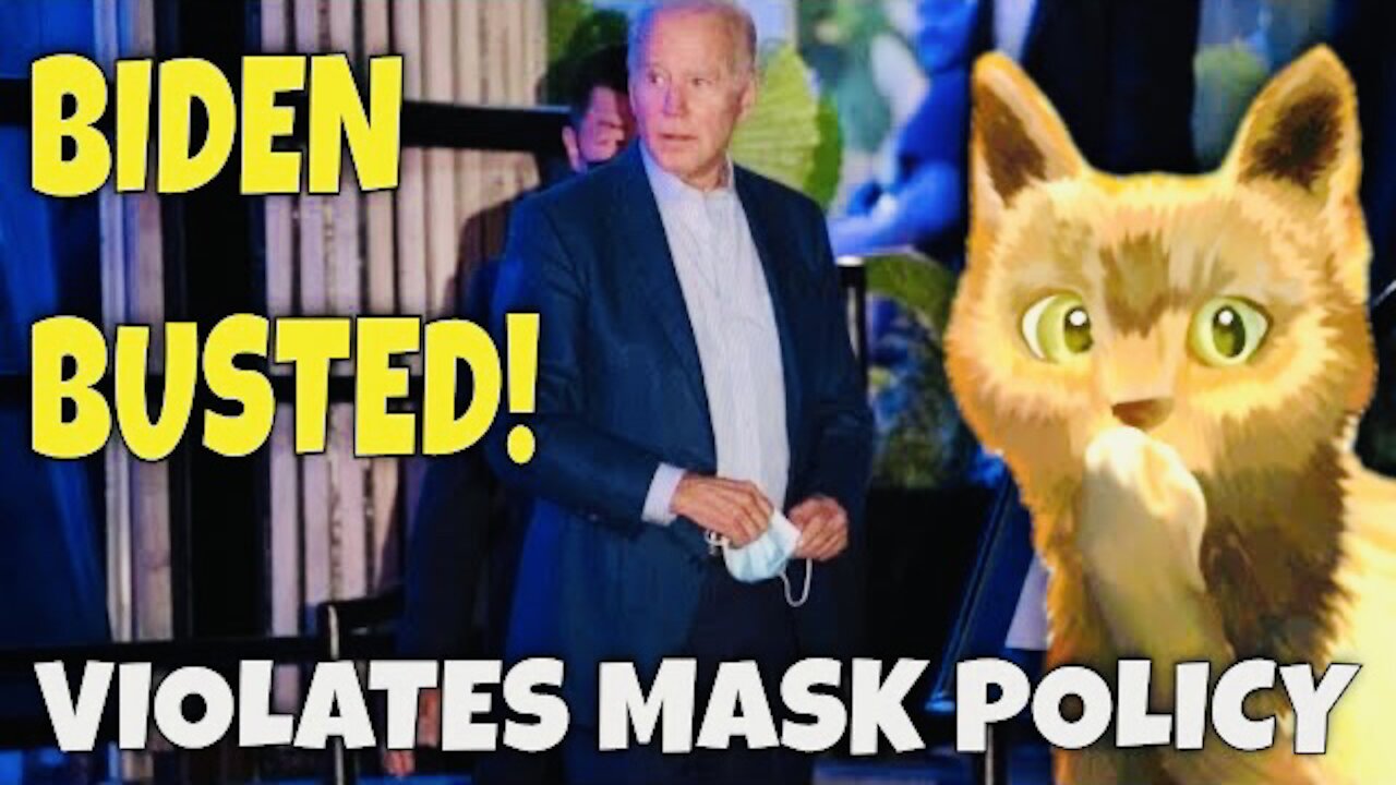 Biden Caught WITHOUT MASK Indoors at Fancy Restaurant - Breaks his own Rules