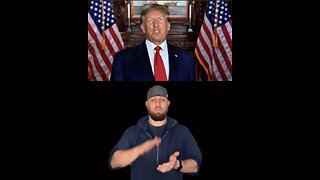 ASL interpreted - Trump will remove indoctrinations and liberal policies