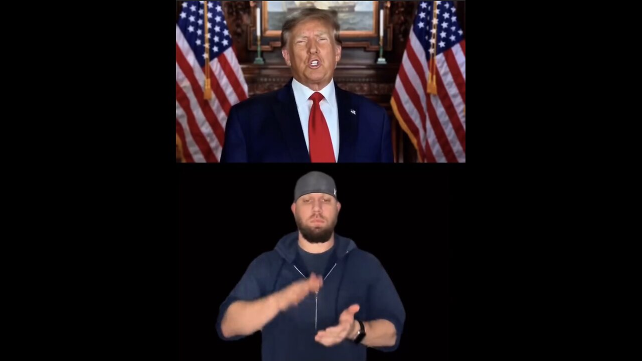 ASL interpreted - Trump will remove indoctrinations and liberal policies