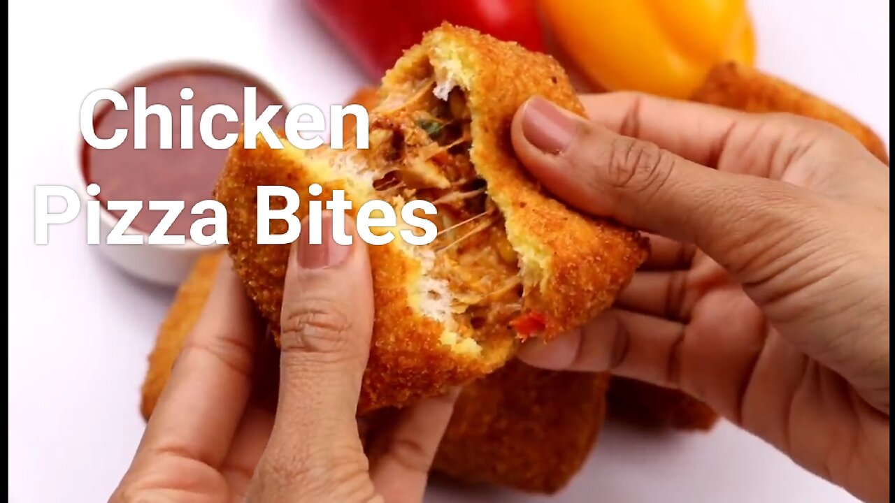 Chicken pizza Bites/Chicken Bread Bites