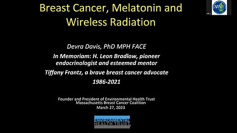 Devra Davis: An Update on Wireless Radiation and Cancer Risk