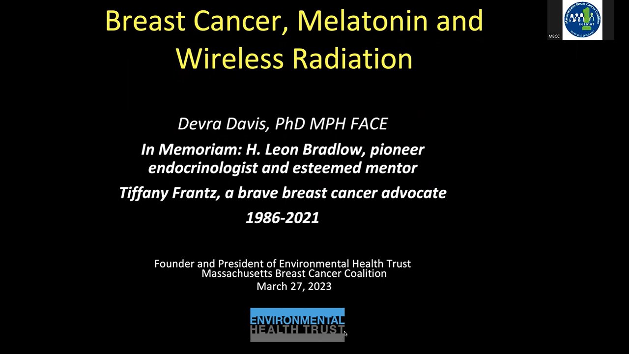 Devra Davis: An Update on Wireless Radiation and Cancer Risk