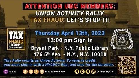 The #stopwagetheft #wagetheft #stoptaxtheft CarpentersNyc Catalina Cruz/Brad Lander/Clark/Gonzalez