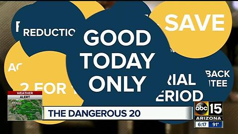 How to avoid consumer 'Dangerous 20'