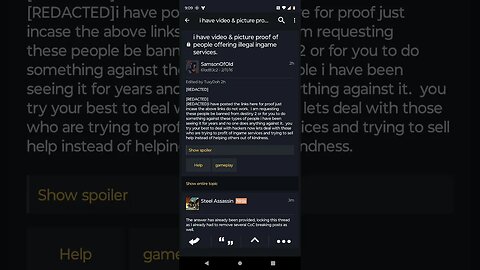 proof of Bungie mod abuse of authority & wrongly banned