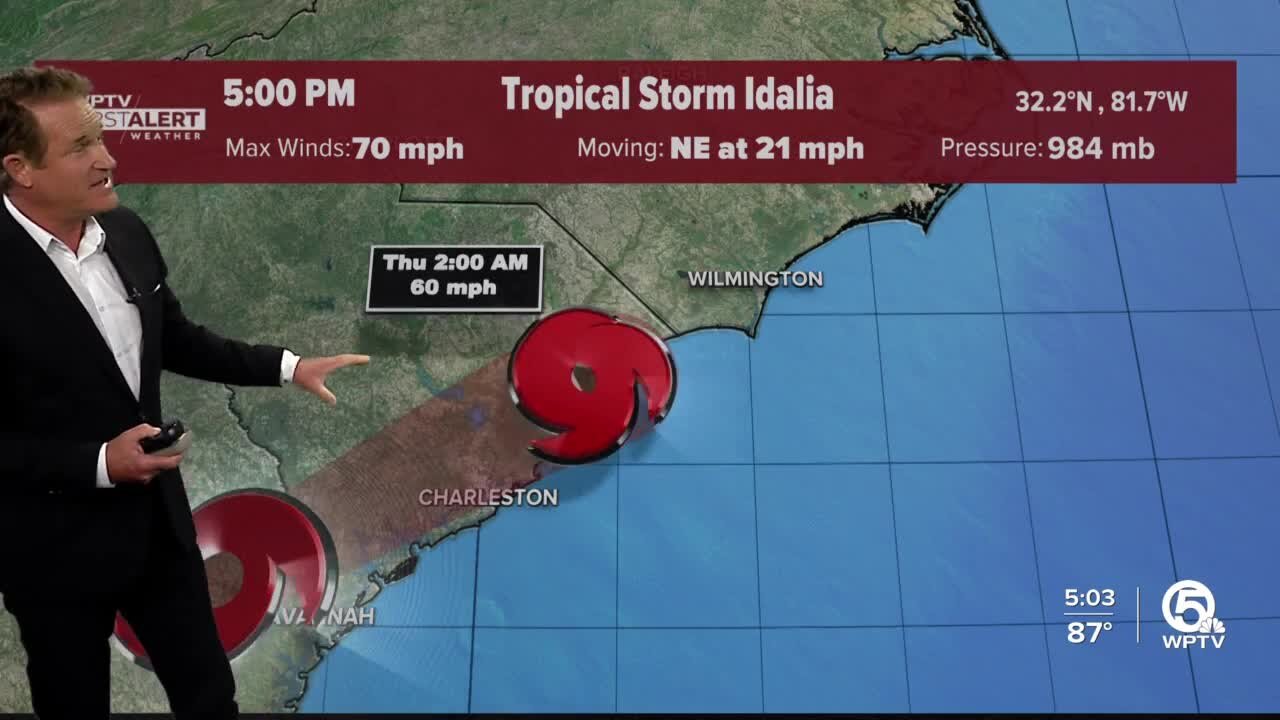 Idalia weakens to tropical storm after lashing Florida