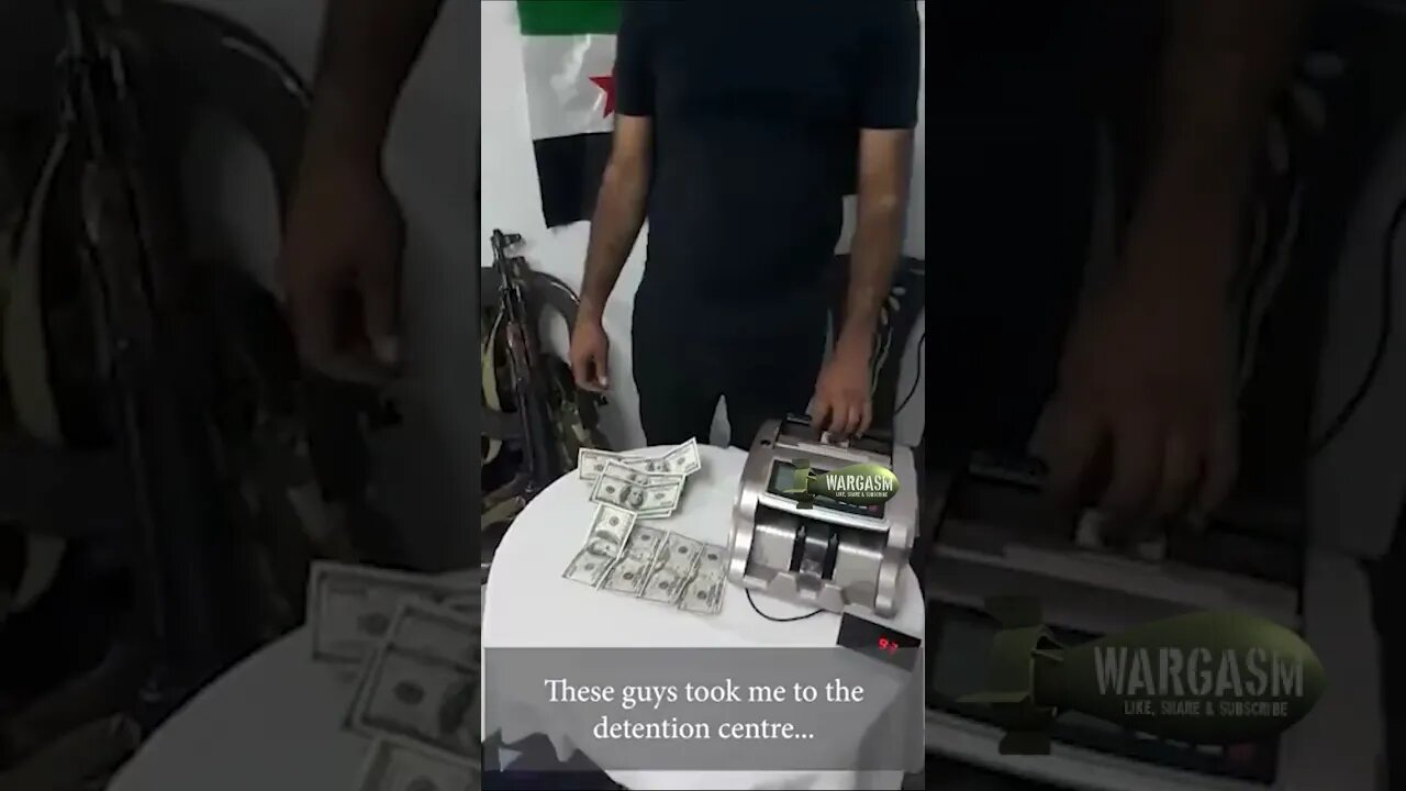 Syrian mercenary complains he got paid in fake Dollars (English subs)