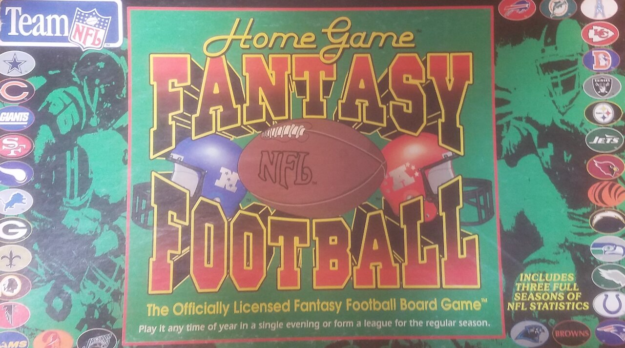 Home Game Fantasy Football Board Game (1994, TDC Games) -- What's Inside