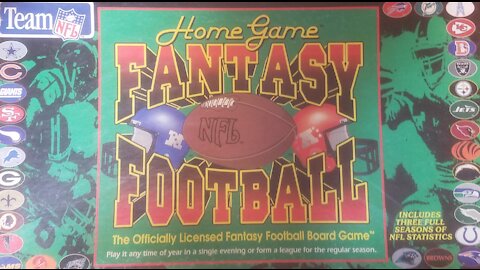 Home Game Fantasy Football Board Game (1994, TDC Games) -- What's Inside