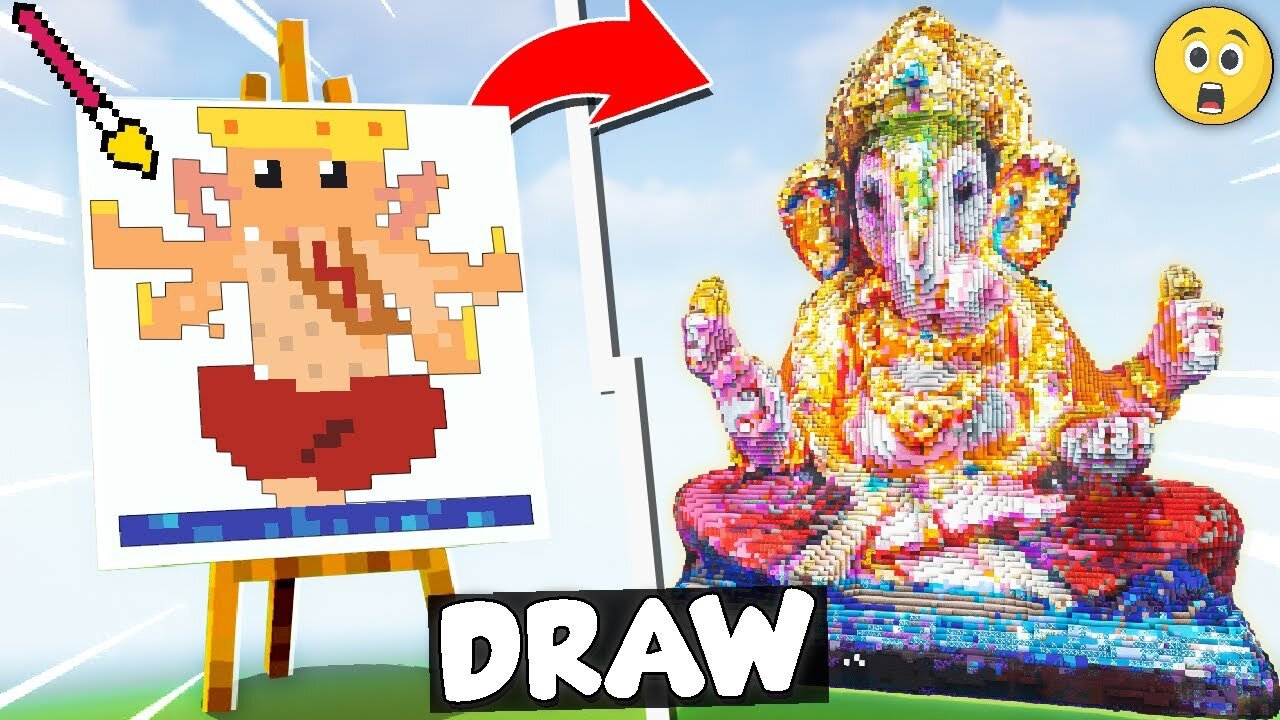 NOOB vs PRO DRAWING BUILD COMPETITION IN MINECRAFT (EPISODE 8)