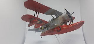 Grumman Duck,Airfix 1/72 scale model kit,step by step building.