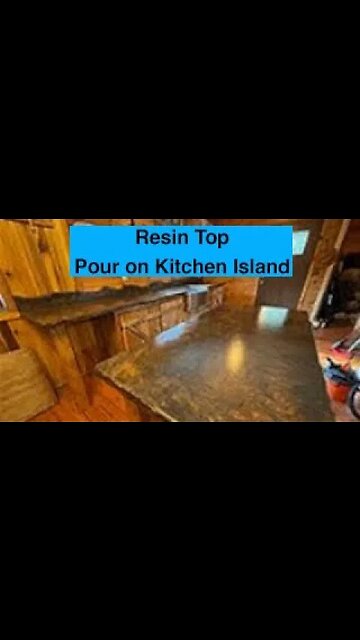 Kitchen island with resin top Part 3 #shorts