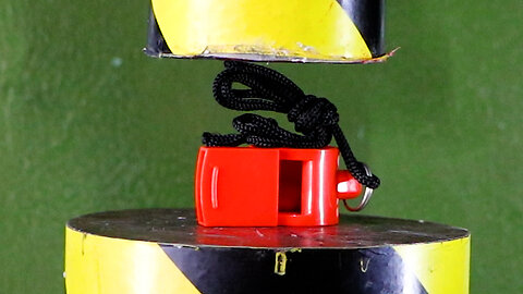 Whistle Vs Huge Hydraulic Press