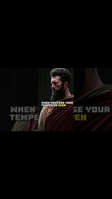 WHEN YOU LOSE TEMPER #marcusaurelius #quotes #philosophy #lifelessons #wordsofwisdom #shortvideo