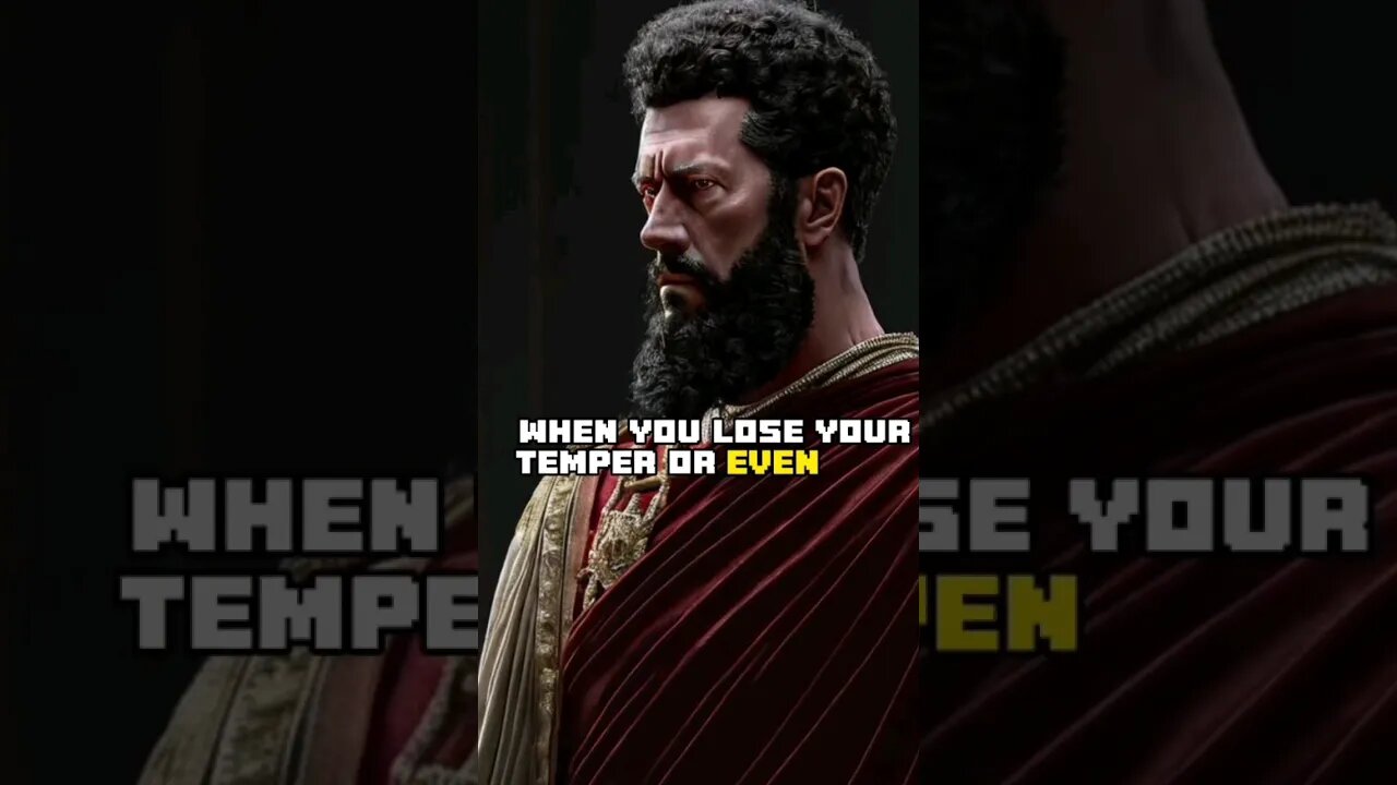 WHEN YOU LOSE TEMPER #marcusaurelius #quotes #philosophy #lifelessons #wordsofwisdom #shortvideo