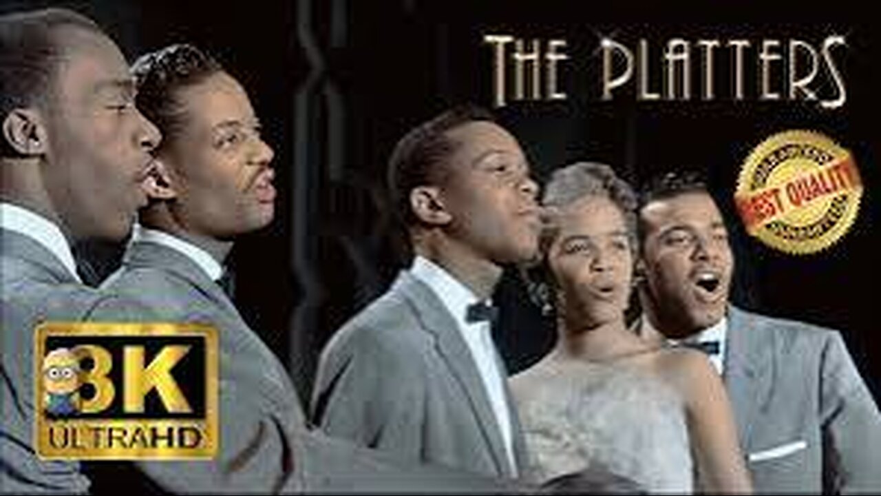 THE PLATTERS - The Great Pretender ⭐Ultimate Quality⭐ (1956) AI 8K Colorized Enhanced