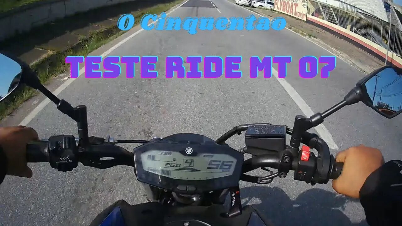 Teste Ride MT 07 #mt07 #yamaha #ocinquentao