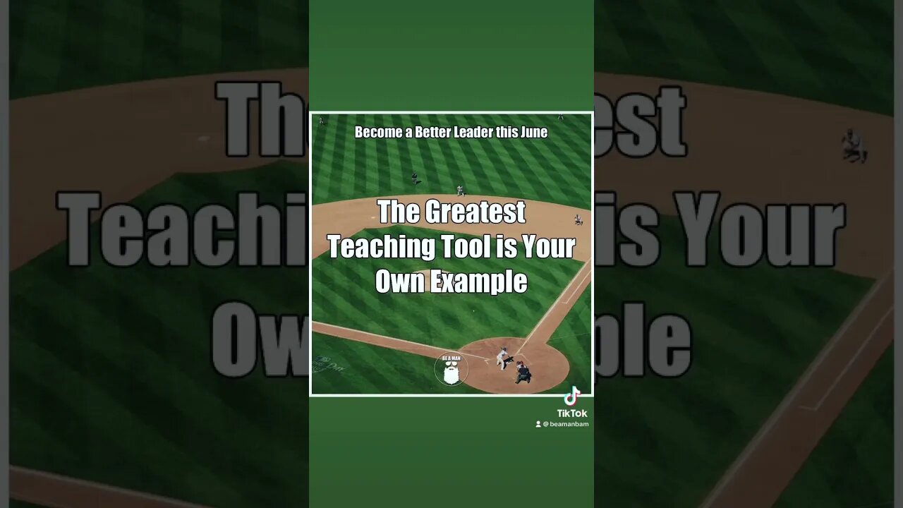 Lead by example!