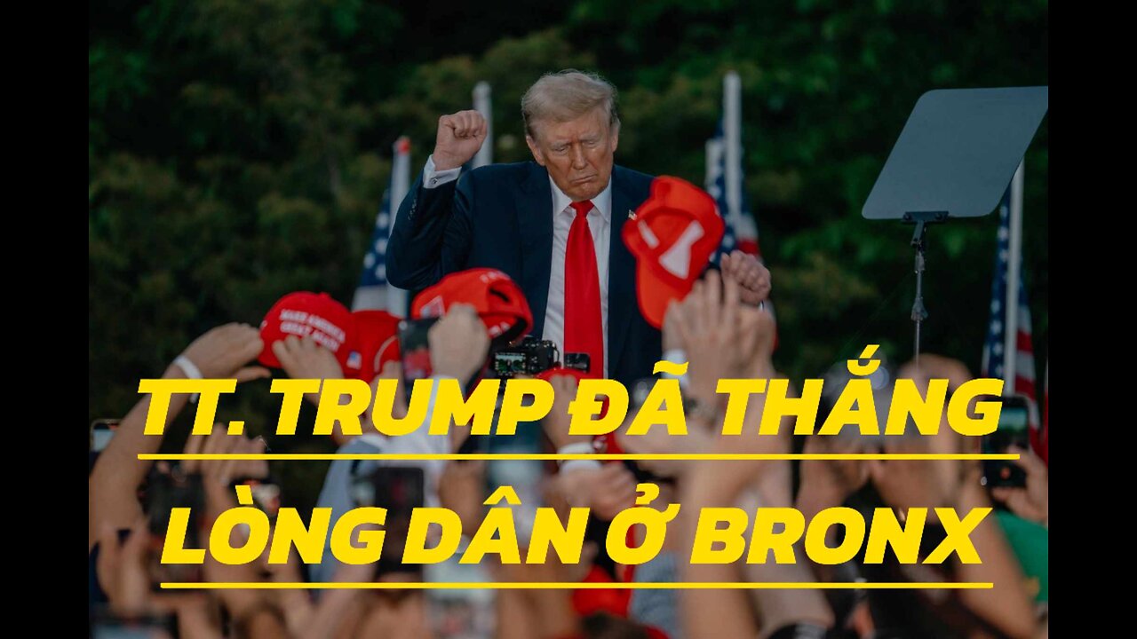 25/5/2024 TỔNG THỐNG TRUMP ĐÃ THẮNG LÒNG DÂN Ở BRONX.