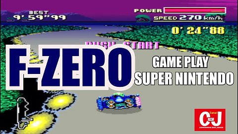 Pilotando super máquinas em F-ZERO para o Super Nintendo!