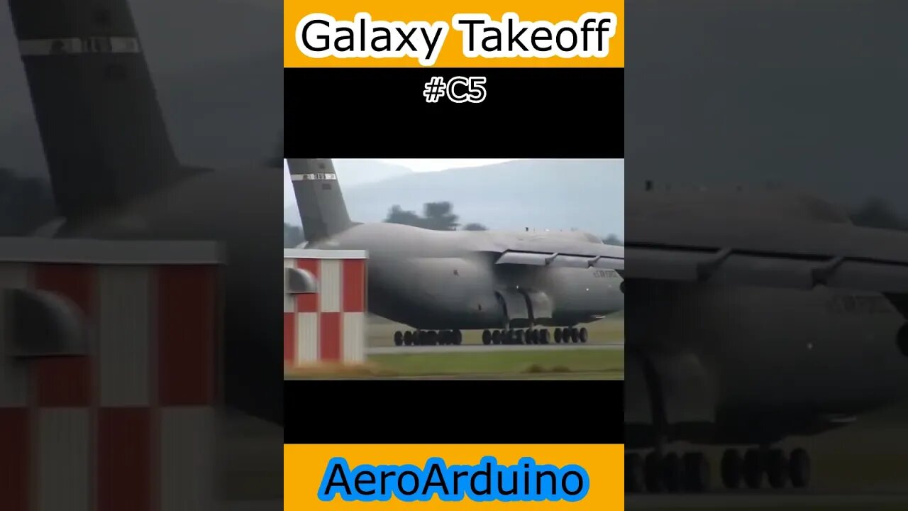 Watch Crazy C5 Galaxy Vertical Takeoff #Fly #Aviation #AeroArduino