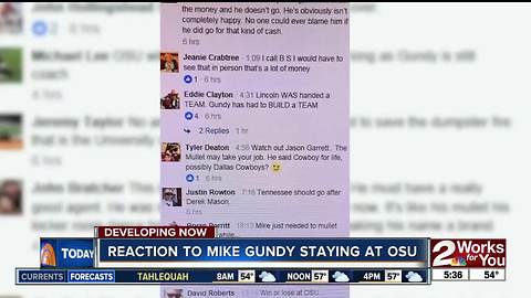 Reaction to Mike Gundy staying at OSU