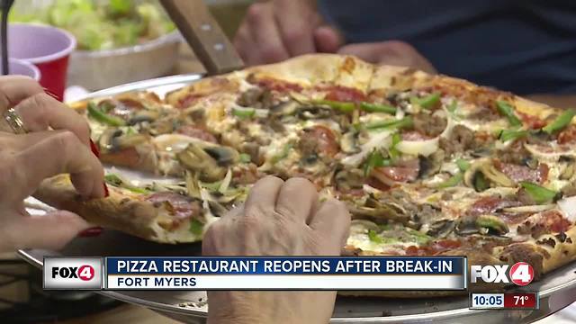 Pizza Restaurant Reopens After Break-In