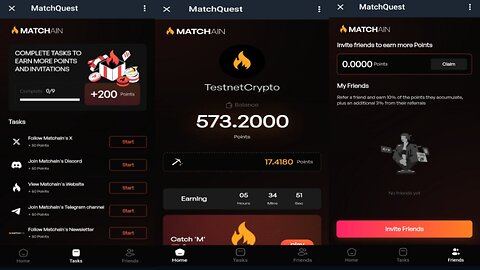 MatchQuest | New Crypto Mining Bot On Telegram | MATCHAIN