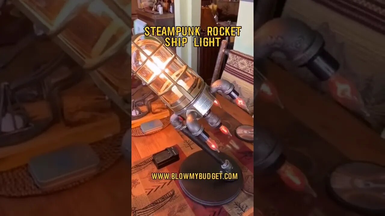 Steampunk Rocket Ship Light