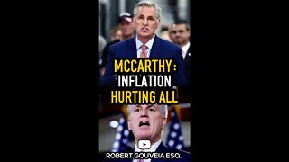 McCarthy: Inflation Hurting ALL #shorts