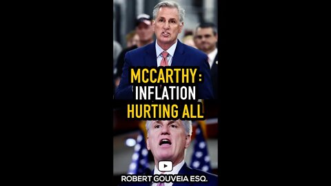 McCarthy: Inflation Hurting ALL #shorts