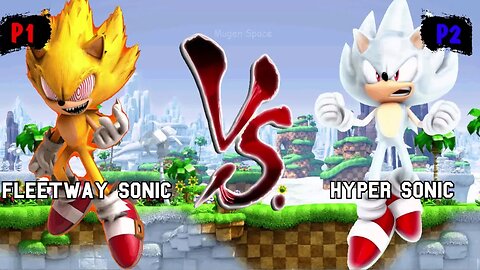 Fleetway Sonic & Shadow VS Hyper Sonic & Fire Sonic & Sonic all forms I Sonic Mugen