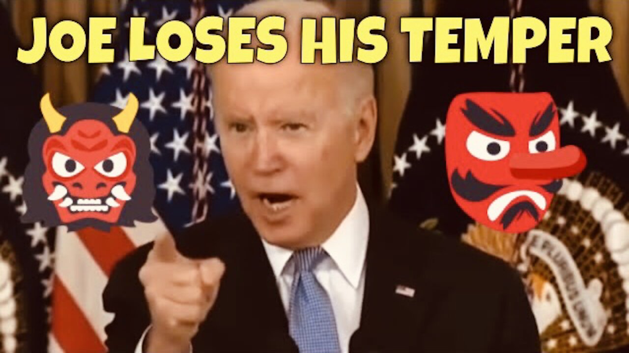 Biden LOST HIS TEMPER during Speech 😡👿