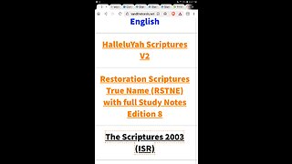 FREE DOWNLOAD - Restoration Scriptures True Name (RSTNE) with Full Study Notes Edition 8 PDF