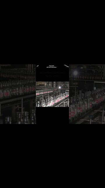 If every drop of Coke ever made were placed in 8 ounce bottles and laid end to end#cocacola #shorts